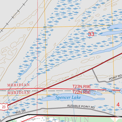 Spencer Lake, MI FSTopo Preview 3