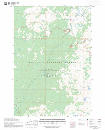 Spread Creek Point, ID FSTopo Preview 1