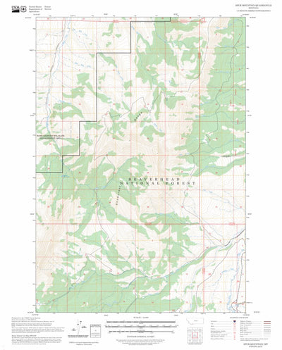 Spur Mountain, MT FSTopo Preview 1