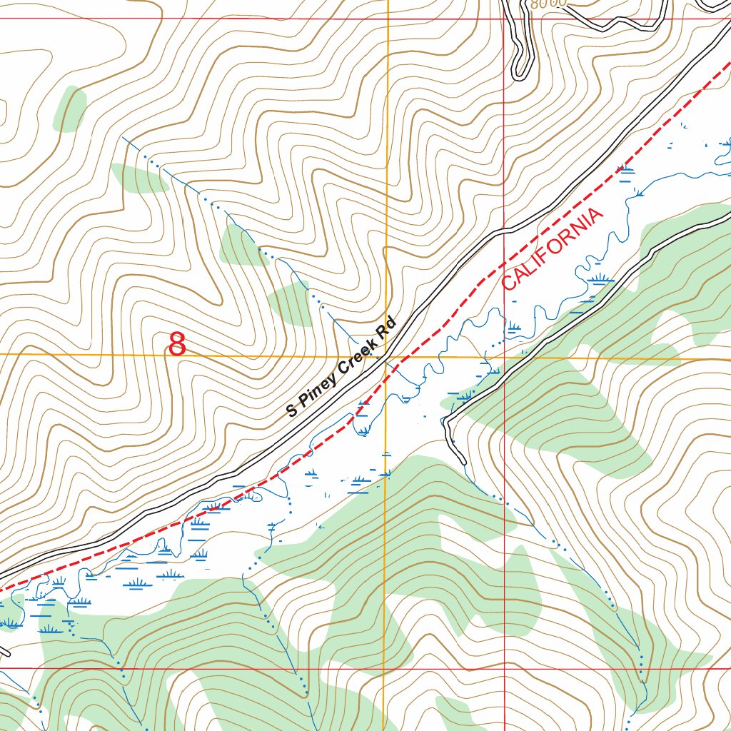 Springman Creek, WY FSTopo Map by US Forest Service - Topo | Avenza Maps