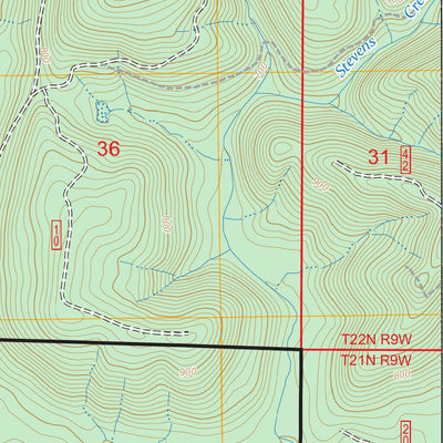 Stevens Creek, WA FSTopo Preview 3