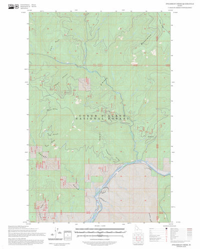 Steamboat Creek, ID FSTopo Preview 1
