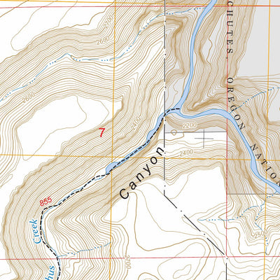 Steelhead Falls, OR FSTopo Preview 3