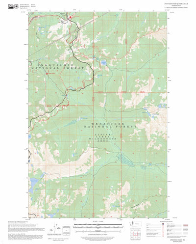 Stevens Pass, WA FSTopo Preview 1