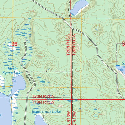 Stewart Lake, MI FSTopo Preview 3