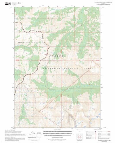 Stinkingwater Peak, WY FSTopo Preview 1