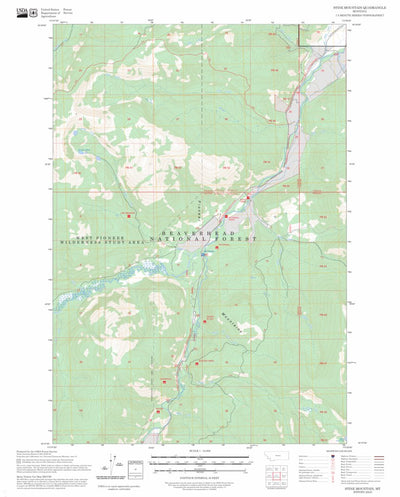Stine Mountain, MT FSTopo Preview 1
