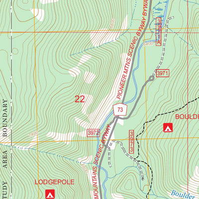 Stine Mountain, MT FSTopo Preview 3