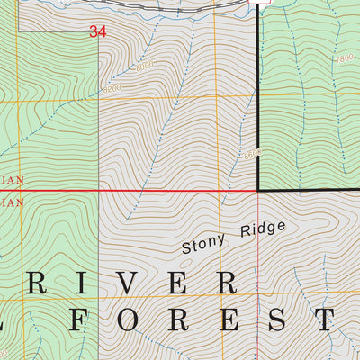 Stony Ridge, CO FSTopo Preview 2
