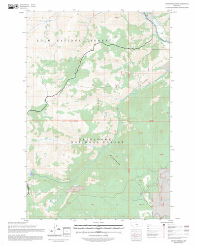 Stony Creek, MT FSTopo Preview 1