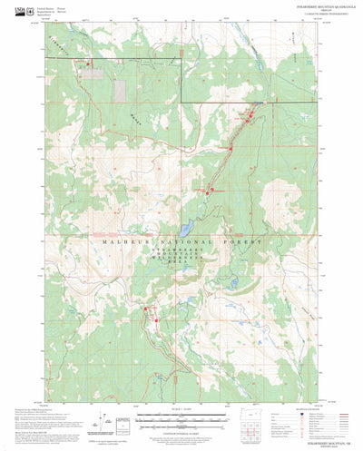Strawberry Mountain, OR FSTopo Preview 1