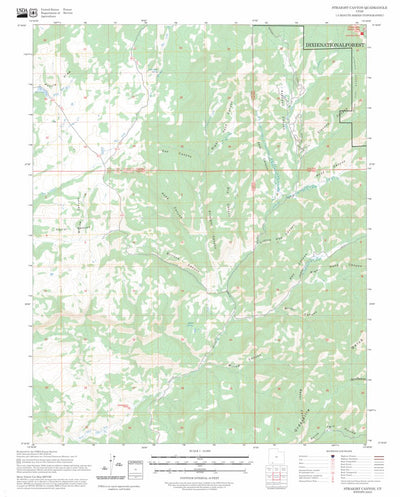 Straight Canyon, UT FSTopo Preview 1