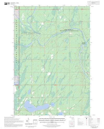 Sunset Lake, MI FSTopo Preview 1