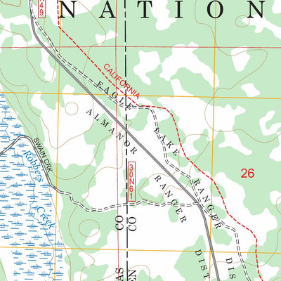 Swain Mountain, CA FSTopo Preview 2