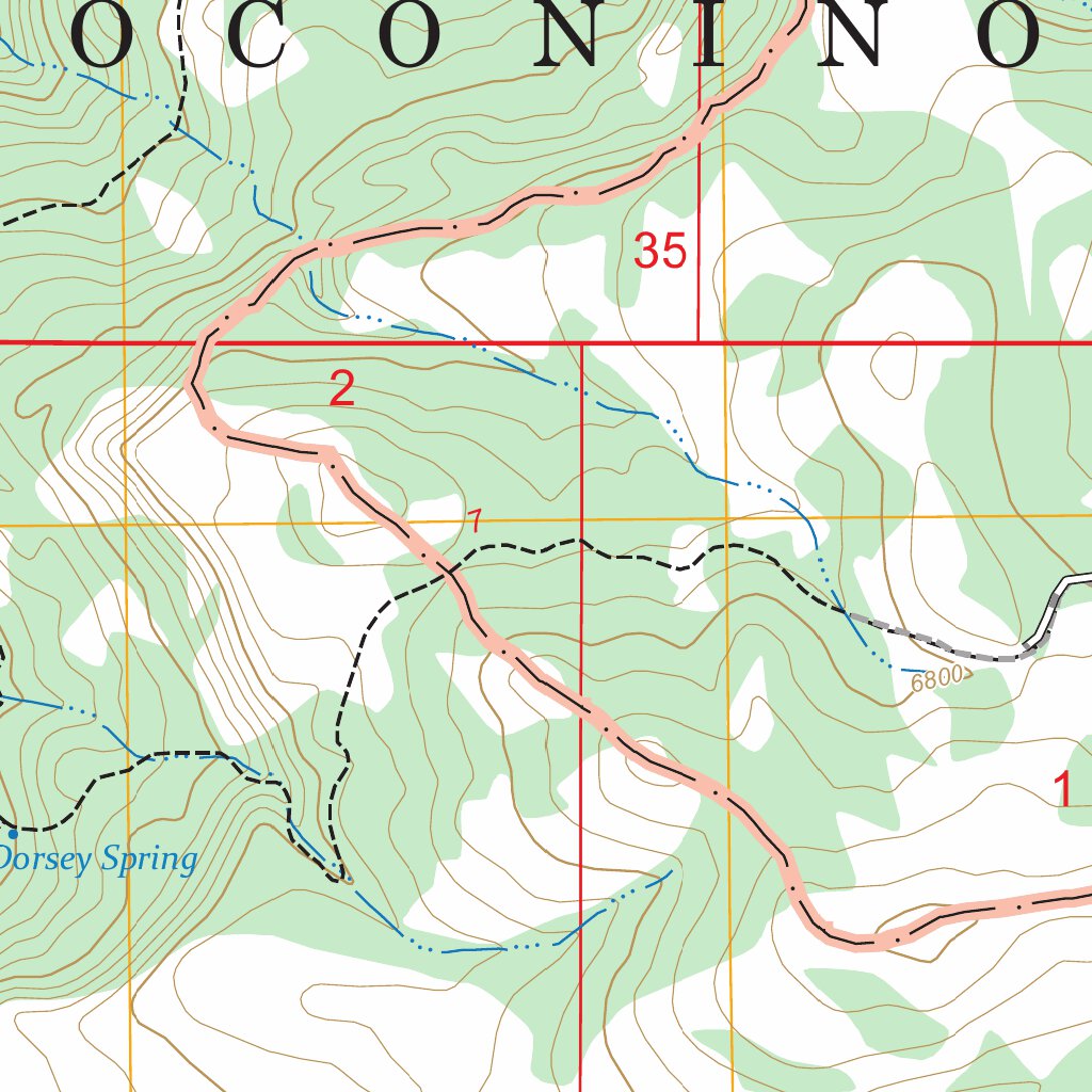 Sycamore Point, AZ FSTopo Map by US Forest Service - Topo | Avenza Maps