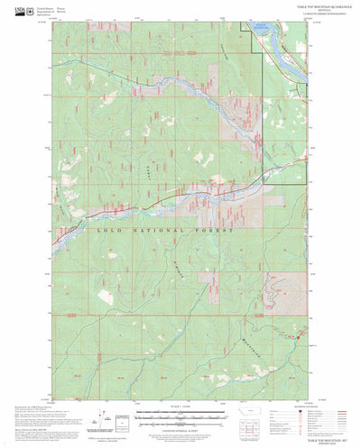 Table Top Mountain, MT FSTopo Preview 1