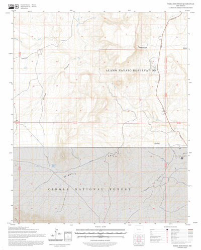 Table Mountain, NM FSTopo Preview 1