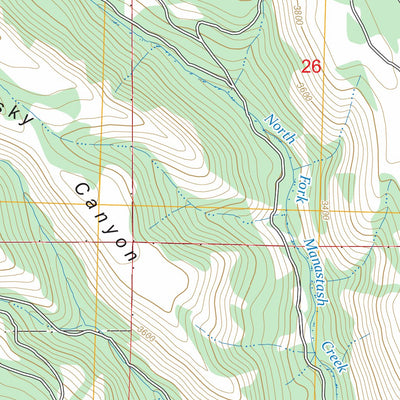 Taneum Canyon, WA FSTopo Preview 3
