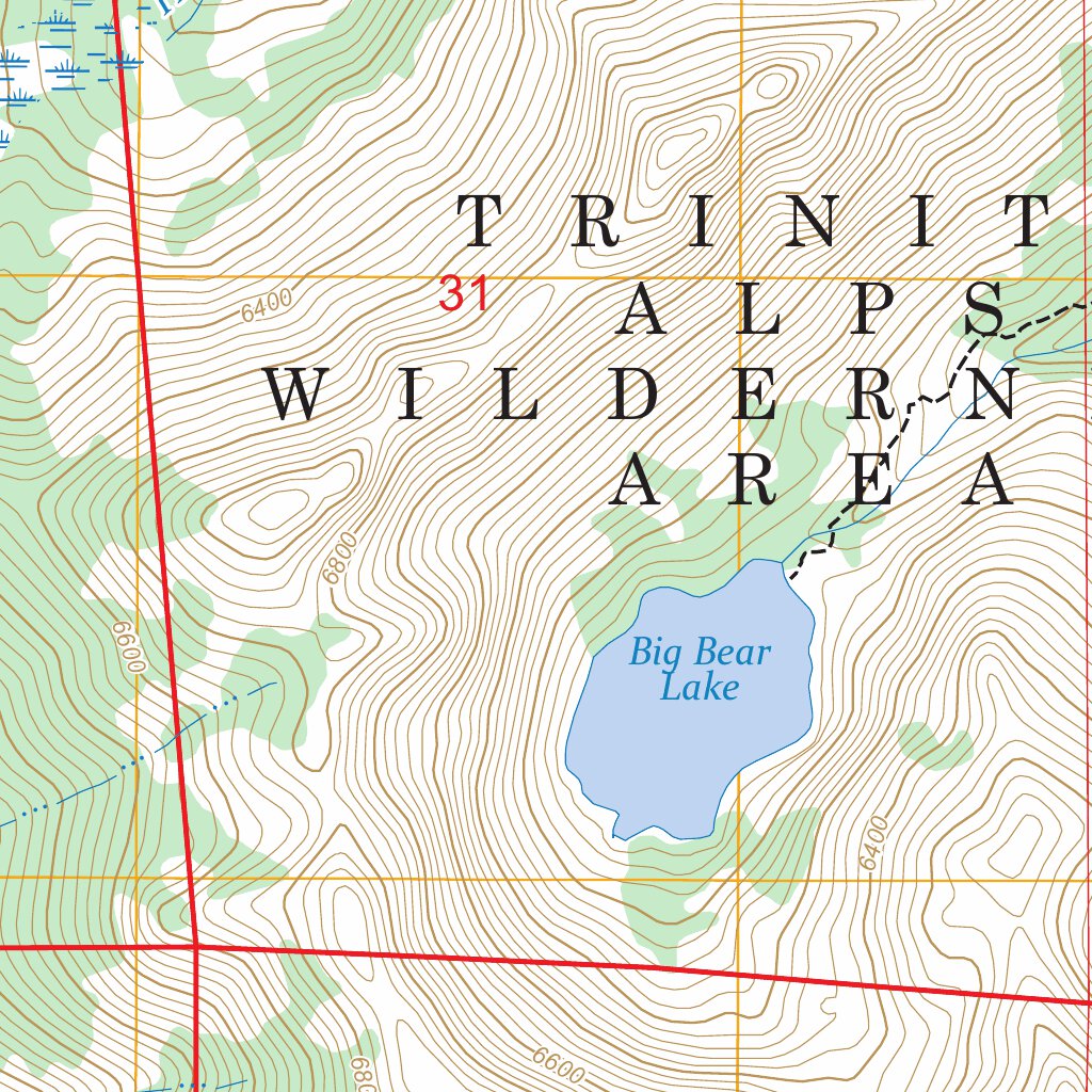 Tangle Blue Lake, CA FSTopo Map by US Forest Service - Topo | Avenza Maps
