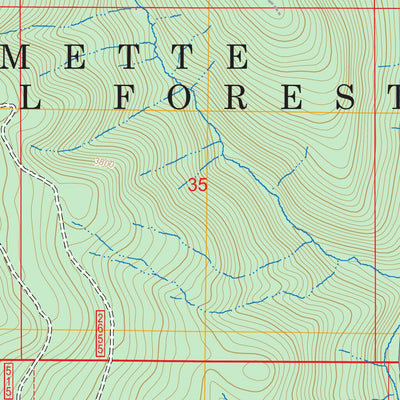 Tamolitch Falls, OR FSTopo Preview 2