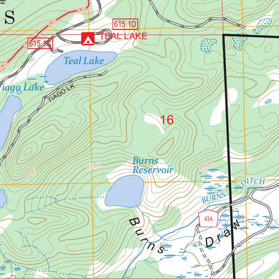 Teal Lake, CO FSTopo Preview 3