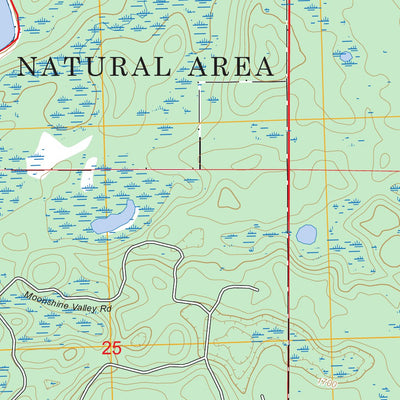 Tenderfoot Lake, WI-MI FSTopo Preview 2
