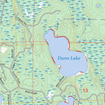 Tenderfoot Lake, WI-MI FSTopo Preview 3