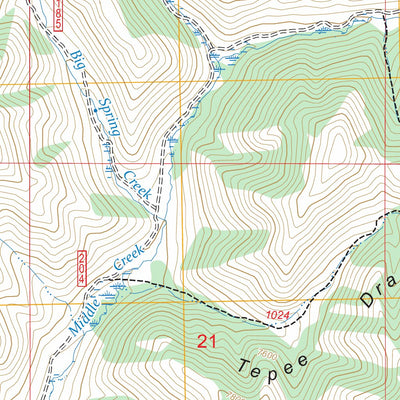 Tepee Draw, ID-MT FSTopo Preview 3
