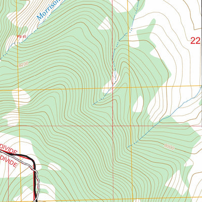 Tepee Mountain, MT-ID FSTopo Preview 2
