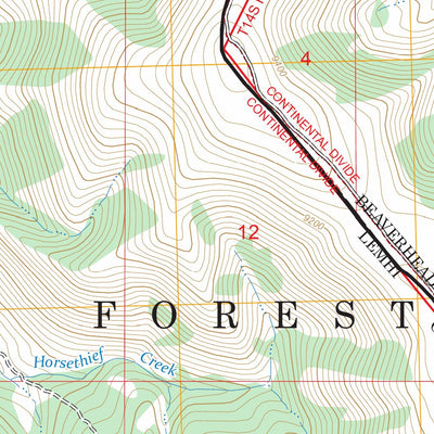 Tepee Mountain, MT-ID FSTopo Preview 3