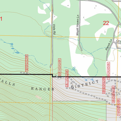 Thompson Falls, MT FSTopo Preview 2