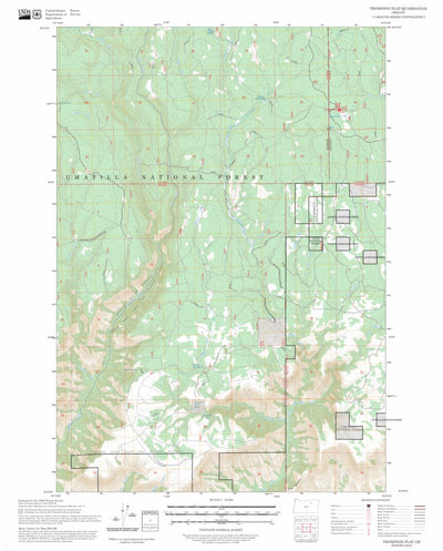 Thompson Flat, OR FSTopo Preview 1