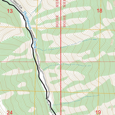 Thompson Creek, ID FSTopo Preview 3