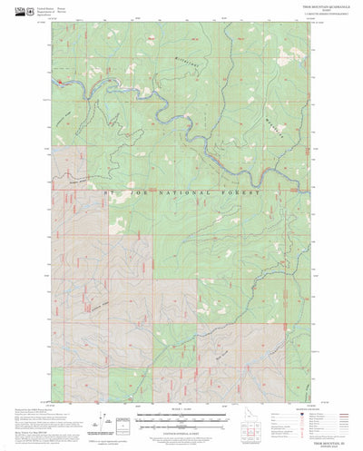 Thor Mountain, ID FSTopo Preview 1
