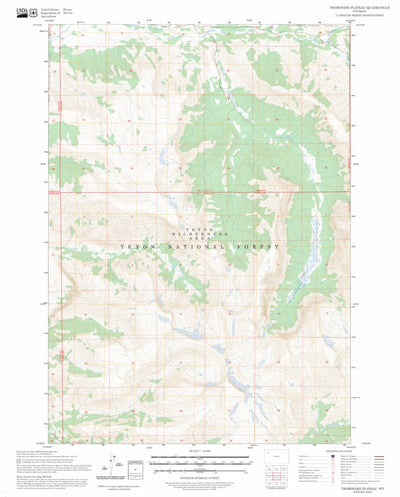 Thorofare Plateau, WY FSTopo Preview 1