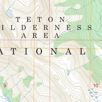 Thorofare Plateau, WY FSTopo Preview 2