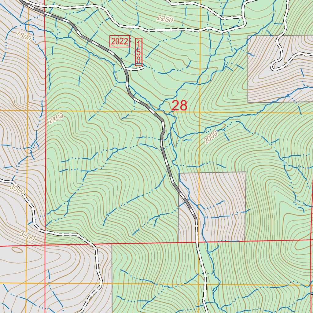 Tidbits Mountain, OR FSTopo Map by US Forest Service - Topo | Avenza Maps