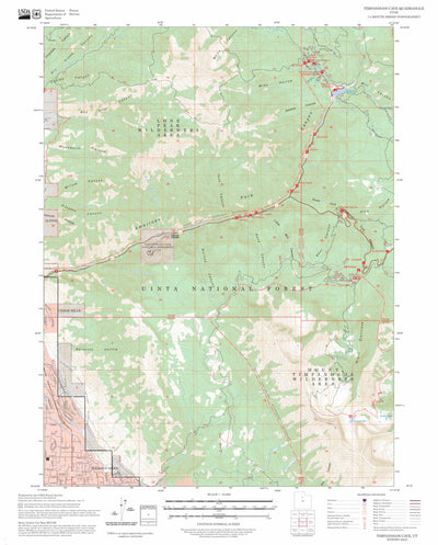 Timpanogos Cave, UT FSTopo Preview 1