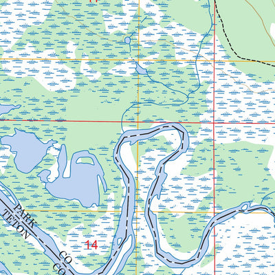 Trail Lake, WY FSTopo Preview 2