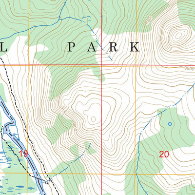 Trail Lake, WY FSTopo Preview 3