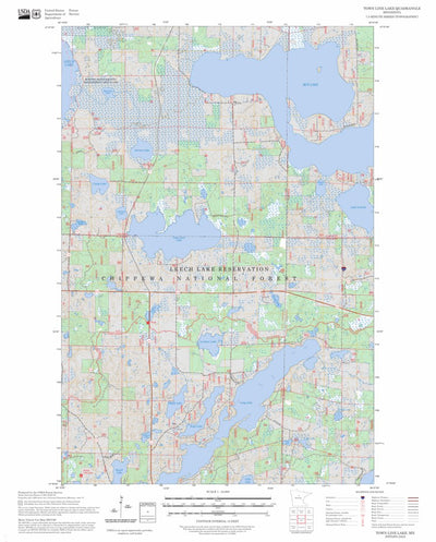 Town Line Lake, MN FSTopo Preview 1