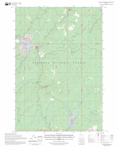 Trapper Creek, ID FSTopo Preview 1