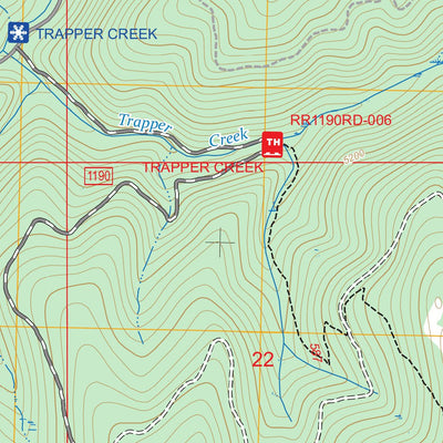 Trapper Creek, ID FSTopo Preview 3