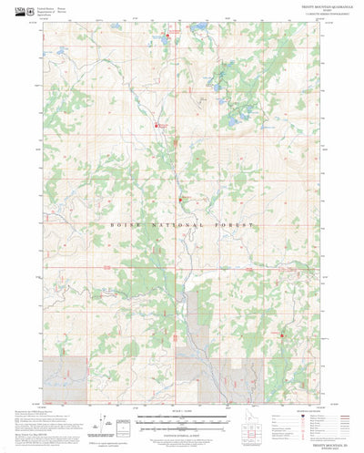 Trinity Mountain, ID FSTopo Preview 1