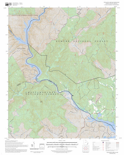 Tugaloo Lake, GA-SC FSTopo Preview 1