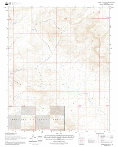 Turkey Canyon NE, AZ FSTopo Preview 1