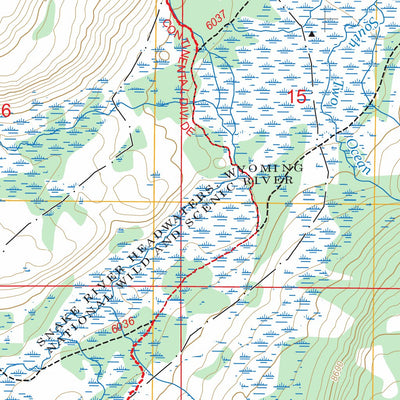 Two Ocean Pass, WY FSTopo Preview 3