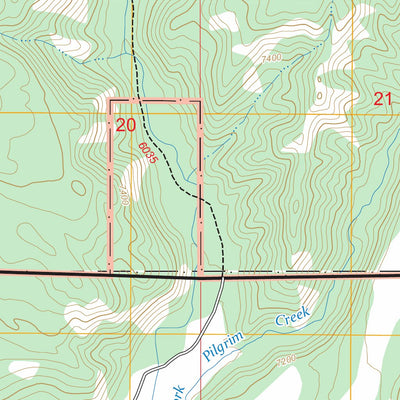 Two Ocean Lake, WY FSTopo Preview 2