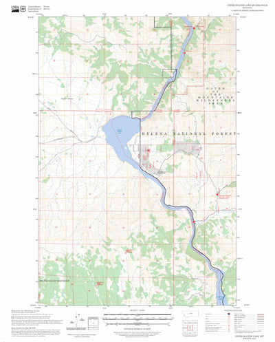 Upper Holter Lake, MT FSTopo Preview 1