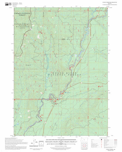 Union Creek, OR FSTopo Preview 1